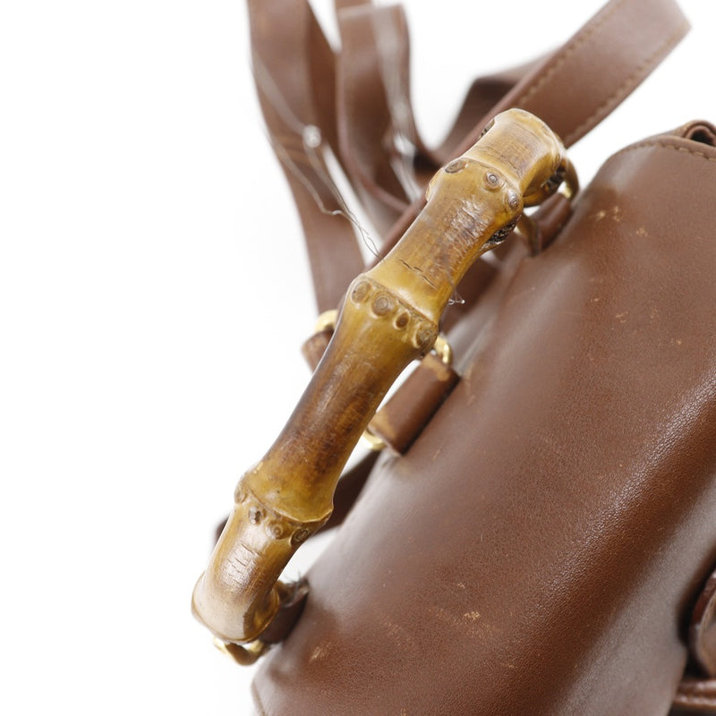 [GUCCI] Gucci bamboo handle Backpack・Daypack