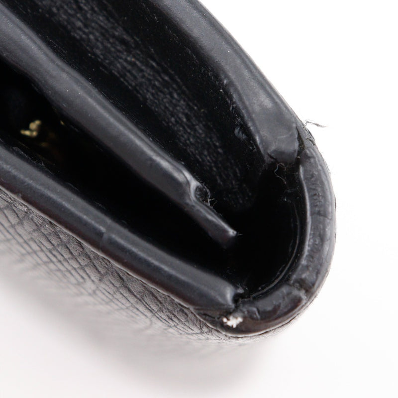 [Celine] Celine Correa Media Store Billet Bifold Barretera Black Snap Button Store Willet Women's