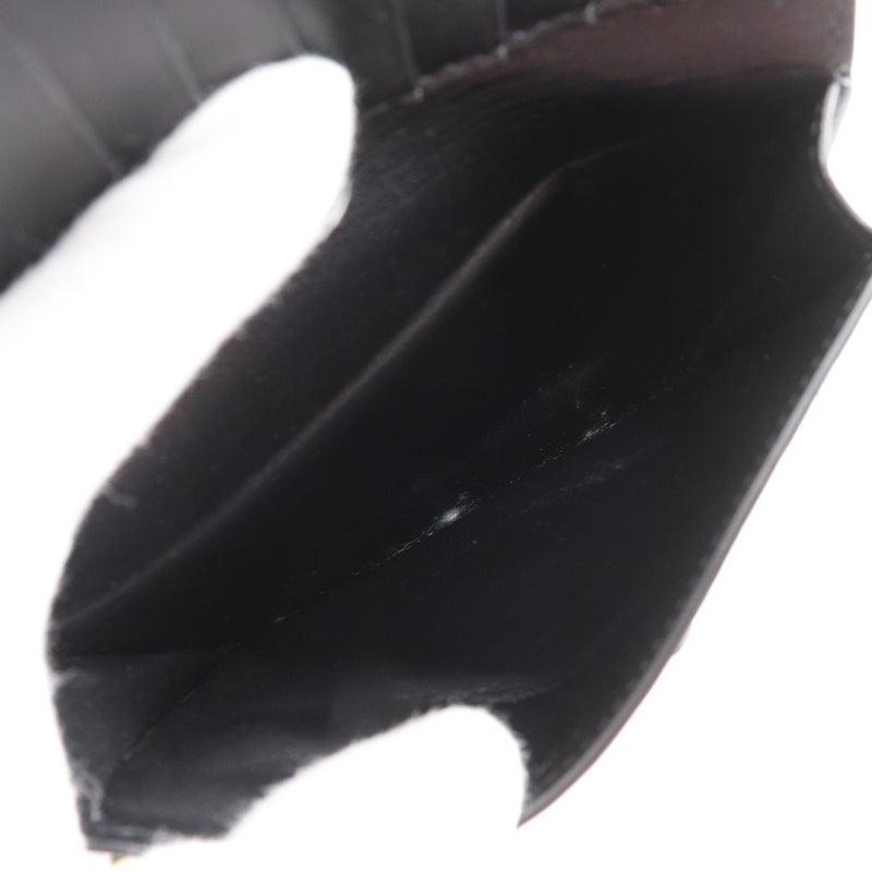 [Celine] Celine Correa Media Store Billet Bifold Barretera Black Snap Button Store Willet Women's