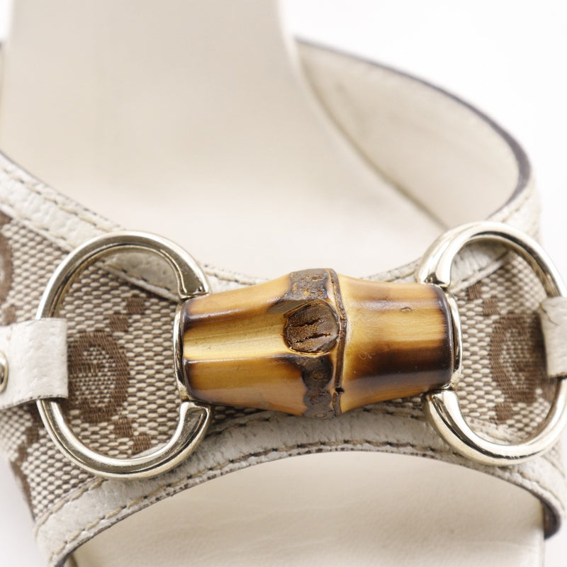 [GUCCI] Gucci Bamboo Bit Mule 138713 GG Toile BAMBO BAMBOO