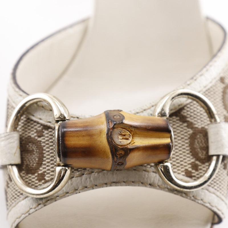 [GUCCI] Gucci Bamboo Bit Mule 138713 GG Toile BAMBO BAMBOO