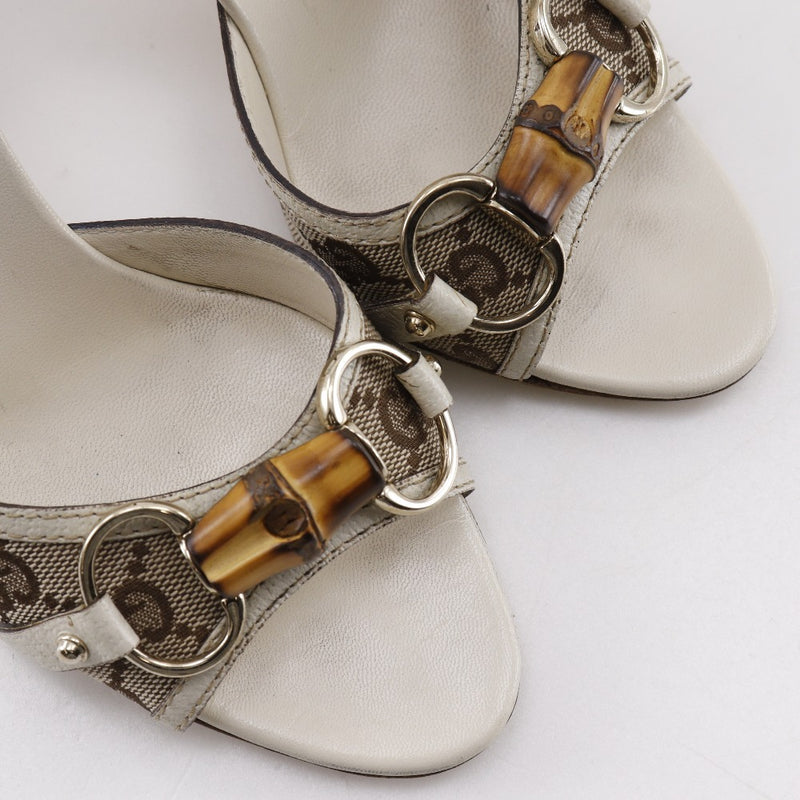[GUCCI] Gucci Bamboo Bit Mule 138713 GG Toile BAMBO BAMBOO