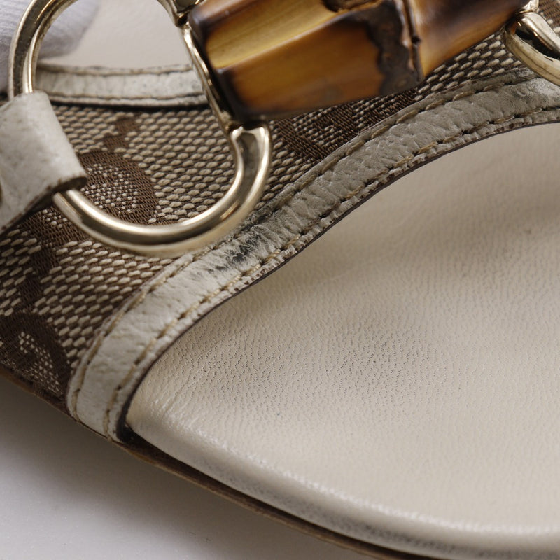 [GUCCI] Gucci Bamboo Bit Mule 138713 GG Toile BAMBO BAMBOO