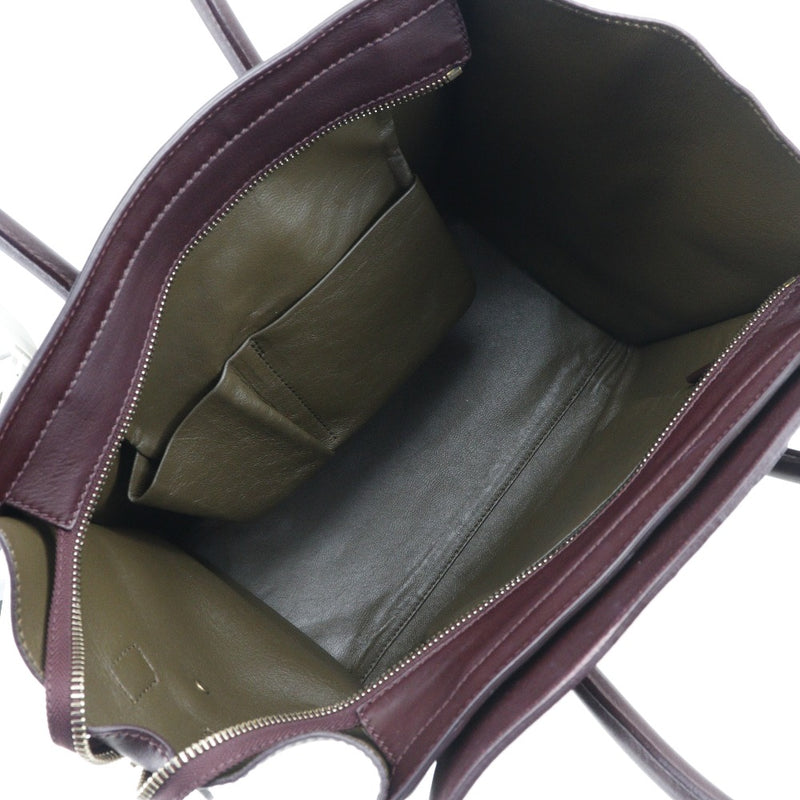 [Celine] Celine 
 Luggage mini handbag 
 Calf handbag A5 fastener Luggage mini Ladies A-Rank