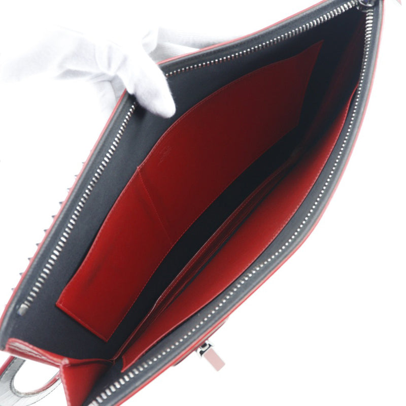 [Christian Louboutin] Christian Lubutan 
 Handbag 
 Calf handbag 2WAY A4 fastener men's