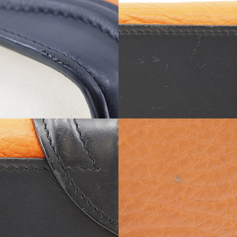 [Céline] Céline Lager Genano Shopper Sac à bandoulière COULEUR ORANGE DIAGINAL MARDS 2WAY FASTER