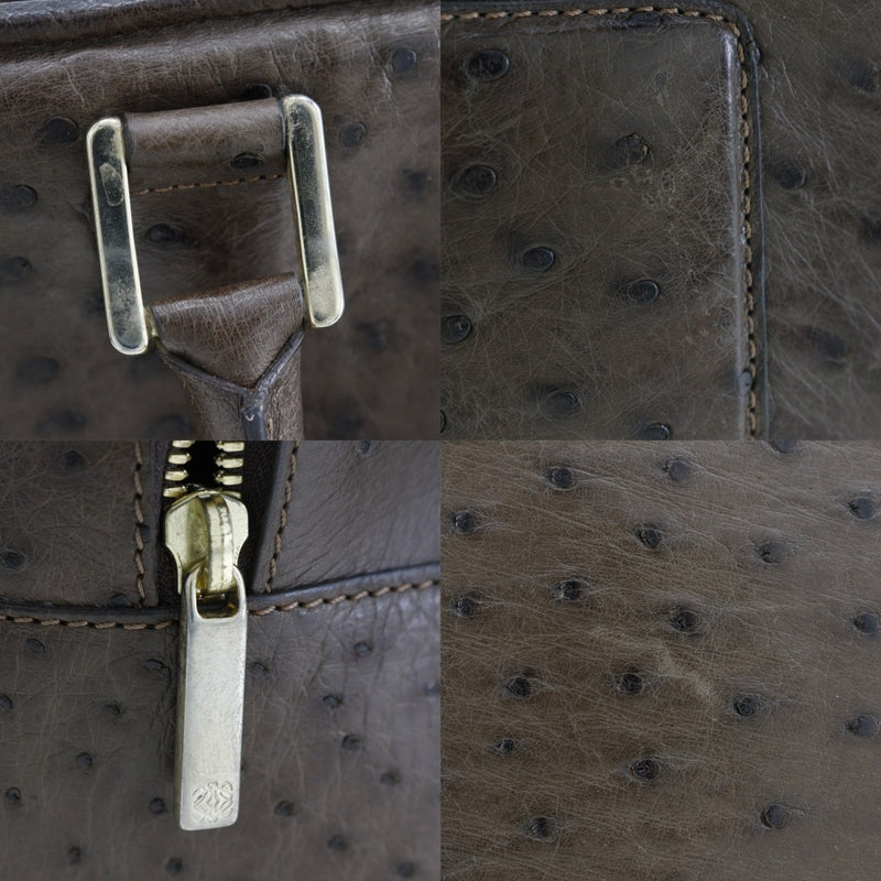 [Loewe] Loewe 
 Bolso de Amazona 
 Handbag de avestruz A5 Zipper Amazonas Ladies A-Rank