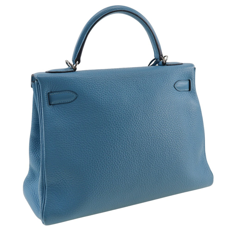 [HERMES] Hermes 
 Kelly 32 Handbag 
 Inner sewing trionon lemance turquoise □ R engraved handbag 2way A5 belt bracket KELLY 32 Ladies A-Rank