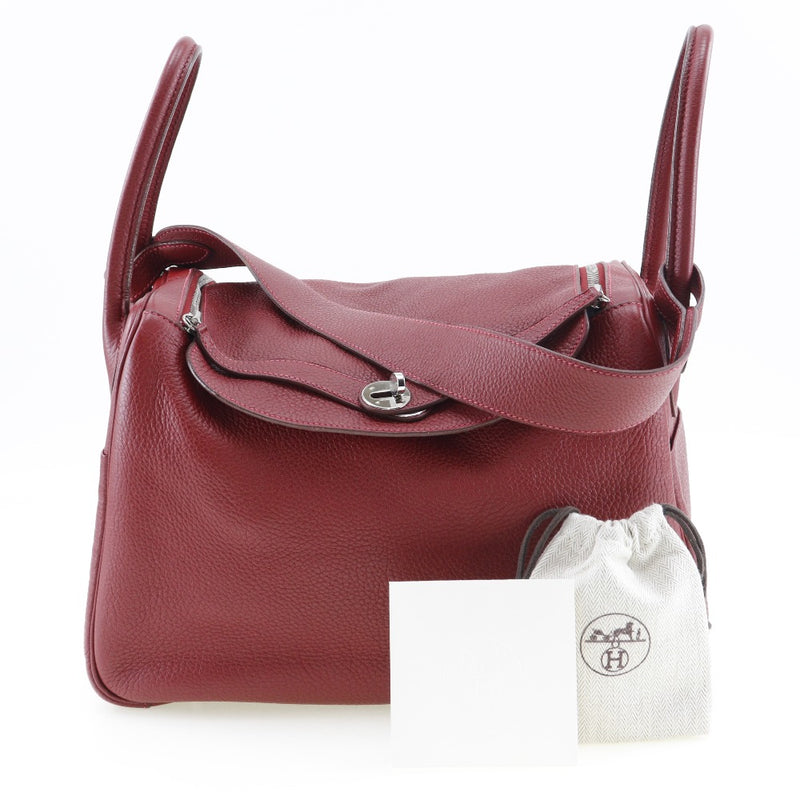[HERMES] Hermes 
 Lindy Handbag 
 Toryon Lemance □ K engraved shoulder handbag 2WAY A5 fastener Lindy Ladies A-Rank