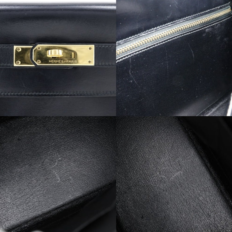 [HERMES] Hermes 
 Kelly 32 Handbag 
 Box Carf 〇K engraved handbill A5 belt bracket Kelly 32 Ladies