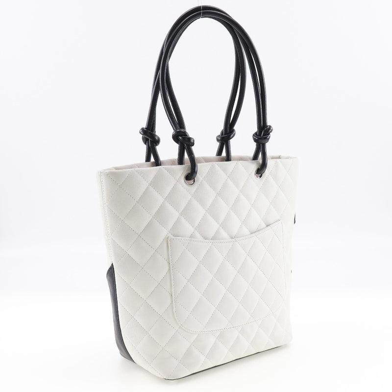 [CHANEL] Chanel 
 Cambon Line Tote Tote Bag 
 Calf handbag A5 fastener Cambon LINE TOTE Ladies