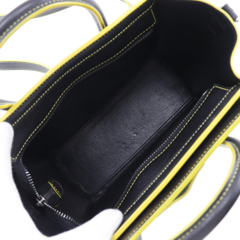 [Celine] Celine 
 Luggage Nano Shopper Handbag 
 Calf diagonal handbag 2WAY fastener Luggage Nano Shopper Ladies A-Rank
