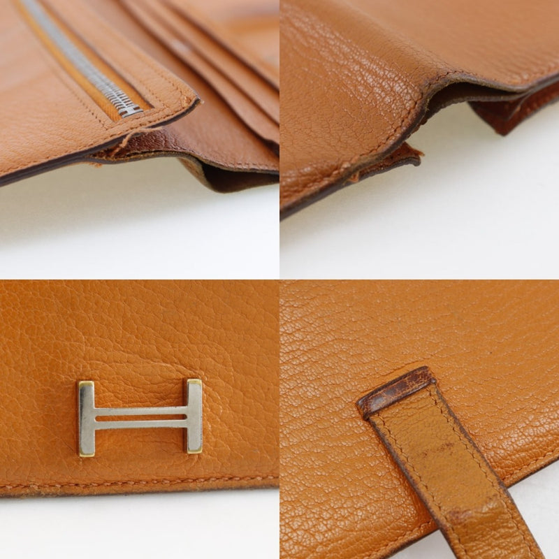 [HERMES] Hermes 
 Beansfre long wallet 
 Shable belt bracket BeanSUFLA Ladies B-Rank
