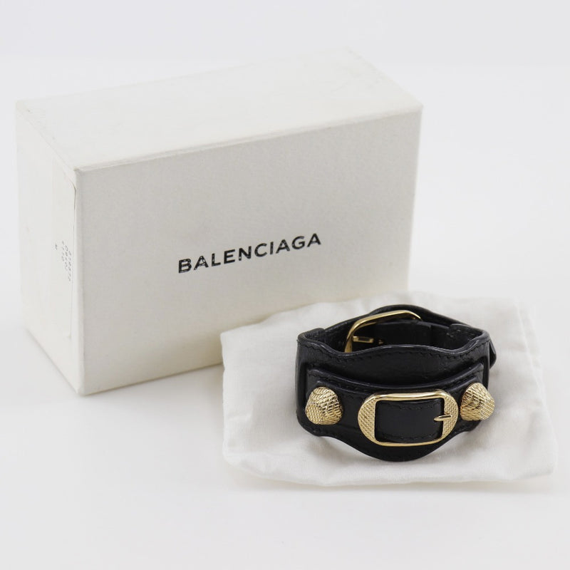 [BALENCIAGA] Balenciaga 
 Bracelet 
 Leather x gold plating about 33g ladies