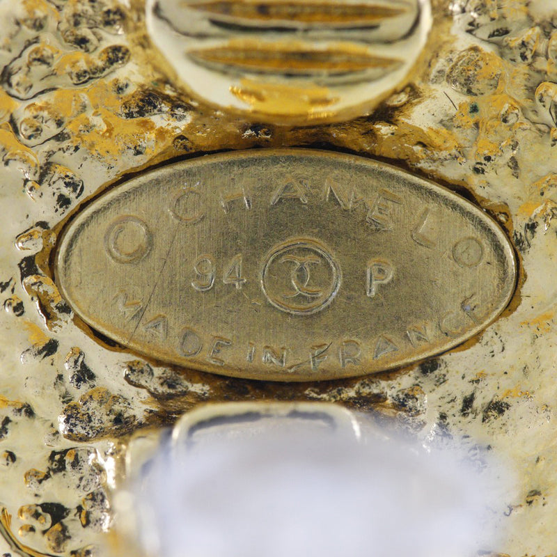 [Chanel] Chanel 
 Arete 
 Reparación de oro 94p grabado alrededor de 18.8 g de damas A-rank