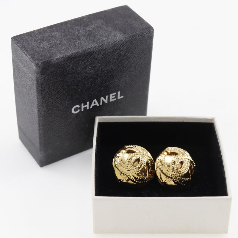 [Chanel] Chanel 
 Arete 
 Reparación de oro 94p grabado alrededor de 18.8 g de damas A-rank