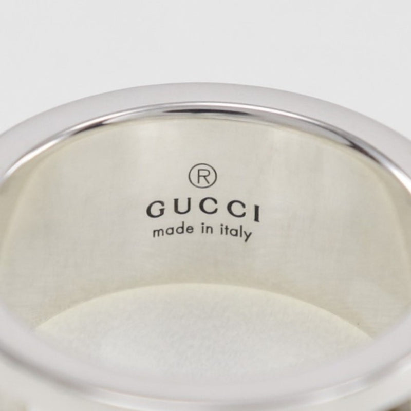 [GUCCI] Gucci 
 Blanced G 7.5 Ring / Ring 
 Silver 925 about 7.0g Branded G Ladies A-Rank