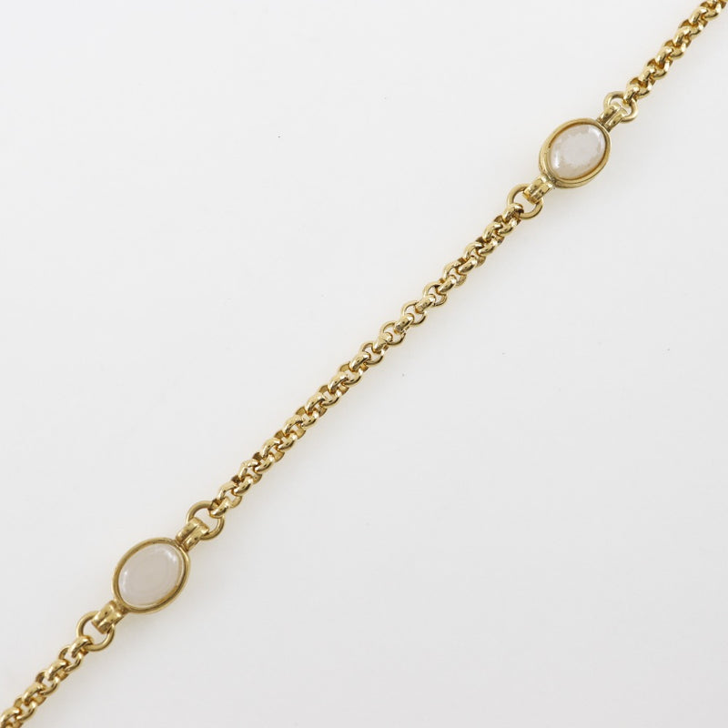 [CHANEL] Chanel 
 necklace 
 Gold plated x fake pearl 95A engraved about 103.7G Ladies A-Rank