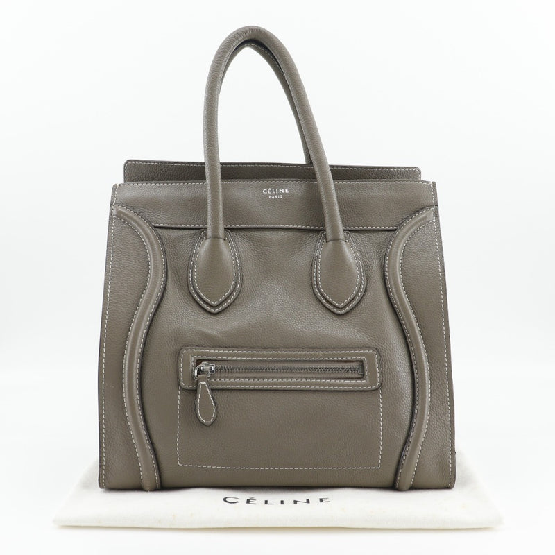 [Celine] Celine 
 Luggage mini tote bag 
 Leather handbag A4 fastener Luggage mini Ladies A-Rank