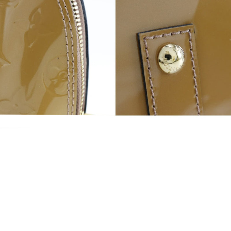 [Louis Vuitton] Louis Vuitton 
 Bolso de Alma BB 
 Monogram verni mi0163 grabado fichado diagonal a mano 2 vías doble sujetador alma bb damas a+rango