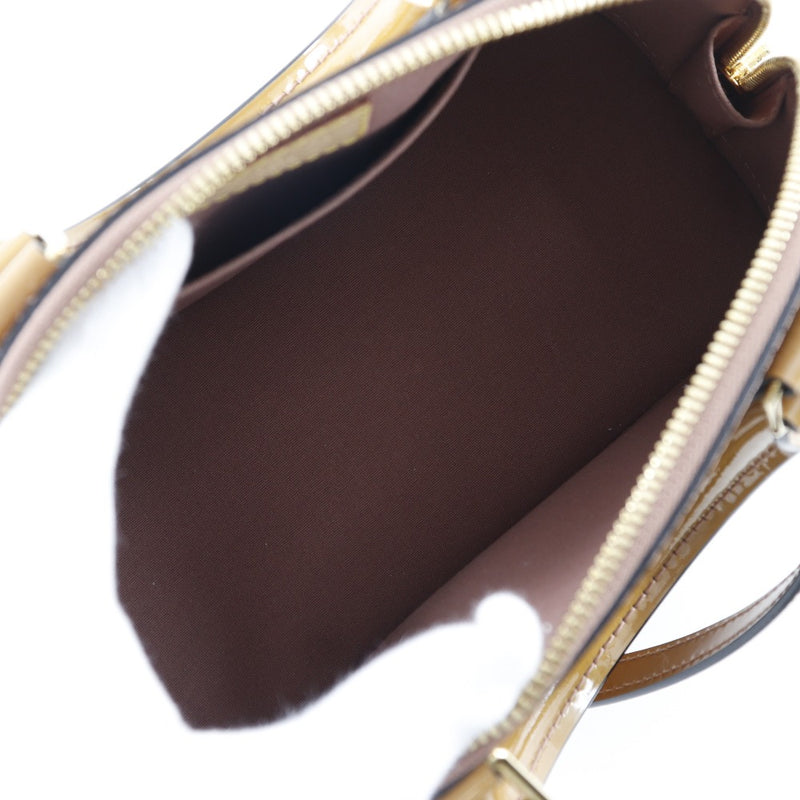 [Louis Vuitton] Louis Vuitton 
 Alma BB handbag 
 Monogram Verni MI0163 Engraved Signed Diagonal Handscape 2WAY Double Fastener ALMA BB Ladies A+Rank