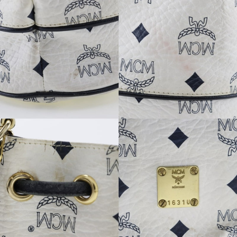 [MCM] MC M 
 Bucket shoulder shoulder bag 
 PVC diagonal drawstring Bucket Shoulder Ladies