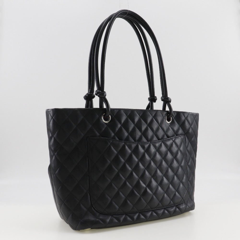 CHANEL】シャネル カンボンライン トートバッグ カーフ 肩掛け A4
