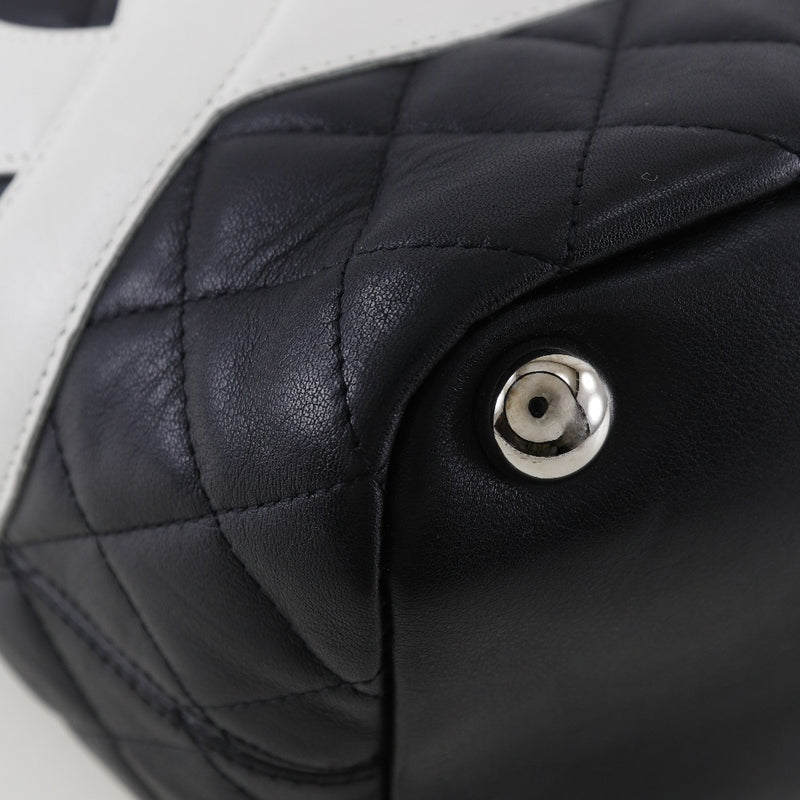 [CHANEL] Chanel 
 Cambon line tote bag 
 Calf shoulder sticker A4 fastener Cambon LINE Ladies A-Rank