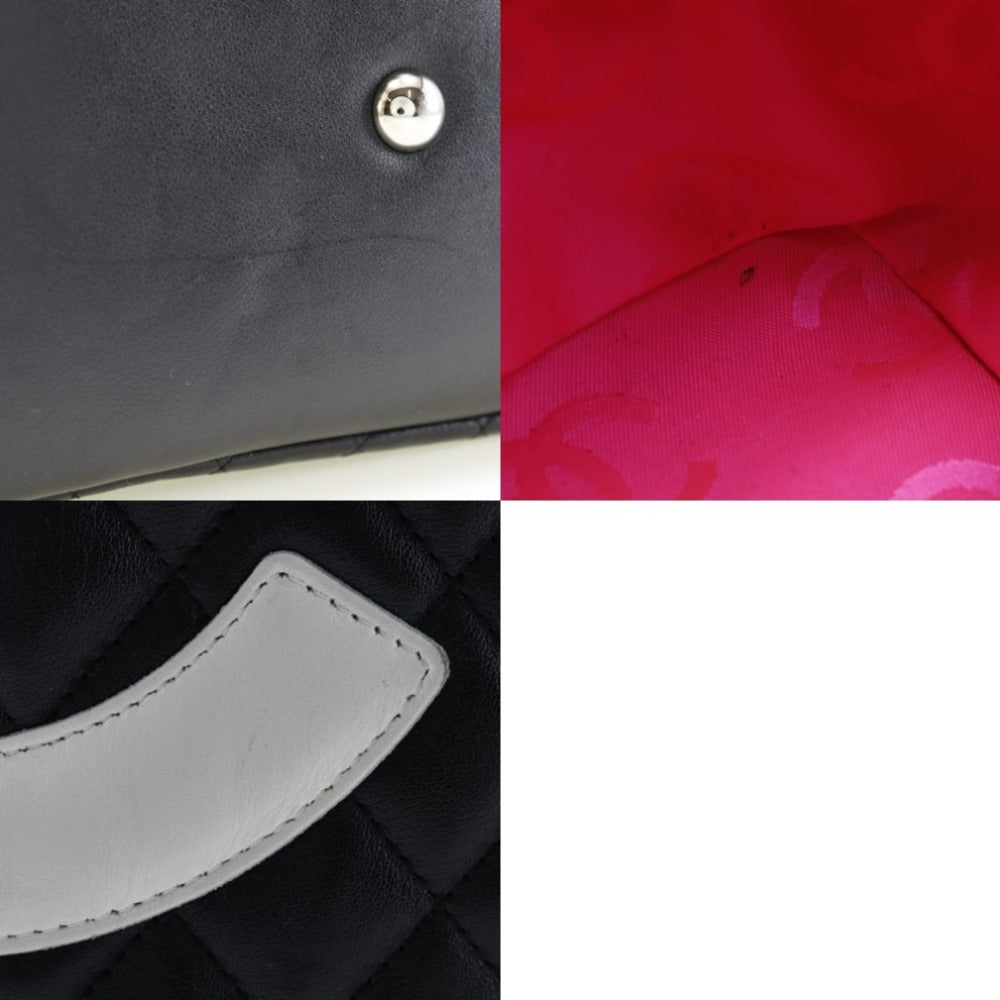 CHANEL カンボンライン シャネル CHANEL カンボンライン マルチポケット ハンドバッグ レザー