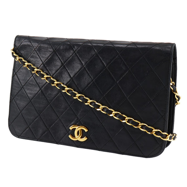 [Chanel] Chanel 
 Bolso de hombro de cadena 
 Matrasse Lambsker Snap Button Chain Art a Damas B-Rank