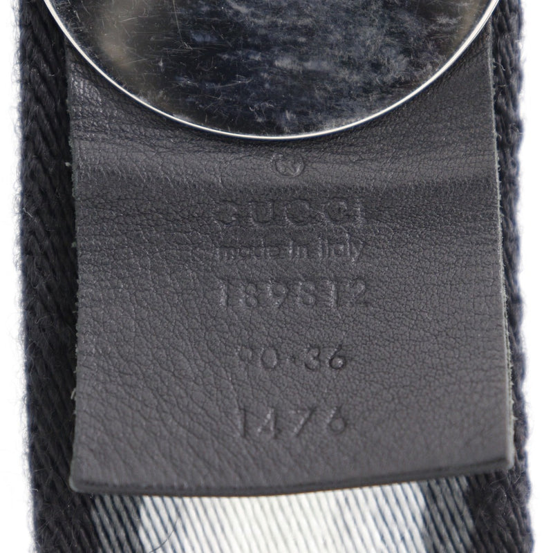 [GUCCI] Gucci 
 Belt 
 189812 Canvas x Leather x Metal Men's