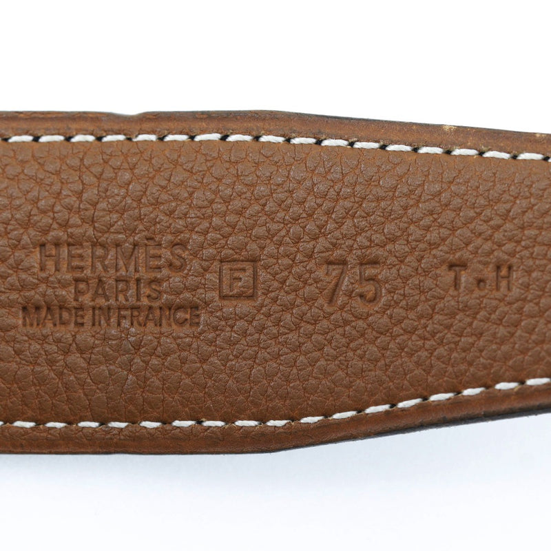 [HERMES] Hermes 
 Belt belt 
 Box Carf x Togo □ F engraved Belt Men's