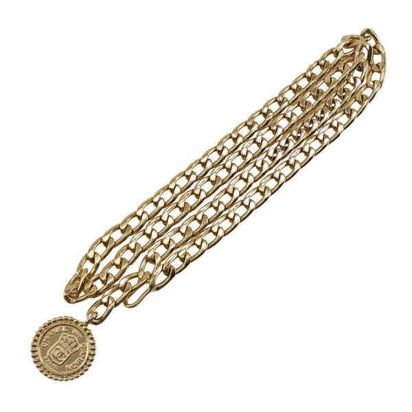[Chanel] Chanel 
 Cinturón de la cadena 
 Damas de la cadena de placas de oro A un rango