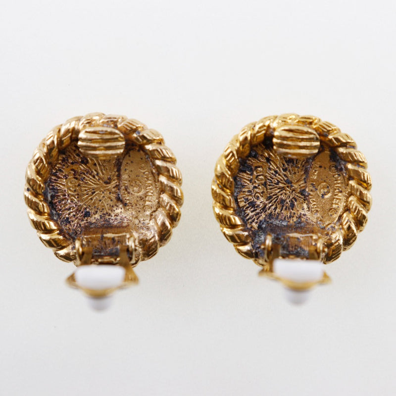 [CHANEL] Chanel 
 Cocomark earrings 
 Gold plating about 16.0g COCO Mark Ladies