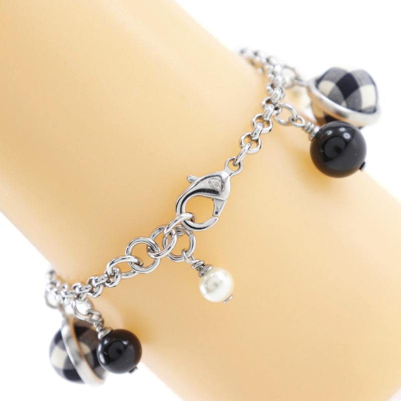 [CHANEL] Chanel 
 Bracelet 
 Metal x fake pearl x canvas B11C engraved about 31.2g Ladies A rank