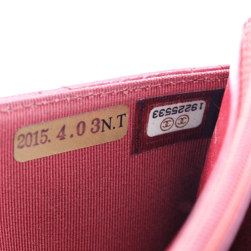 [Chanel] Chanel 
 Billetera 
 Matrasse A33814 Botón Snap de piel de cordero Damas de un rango