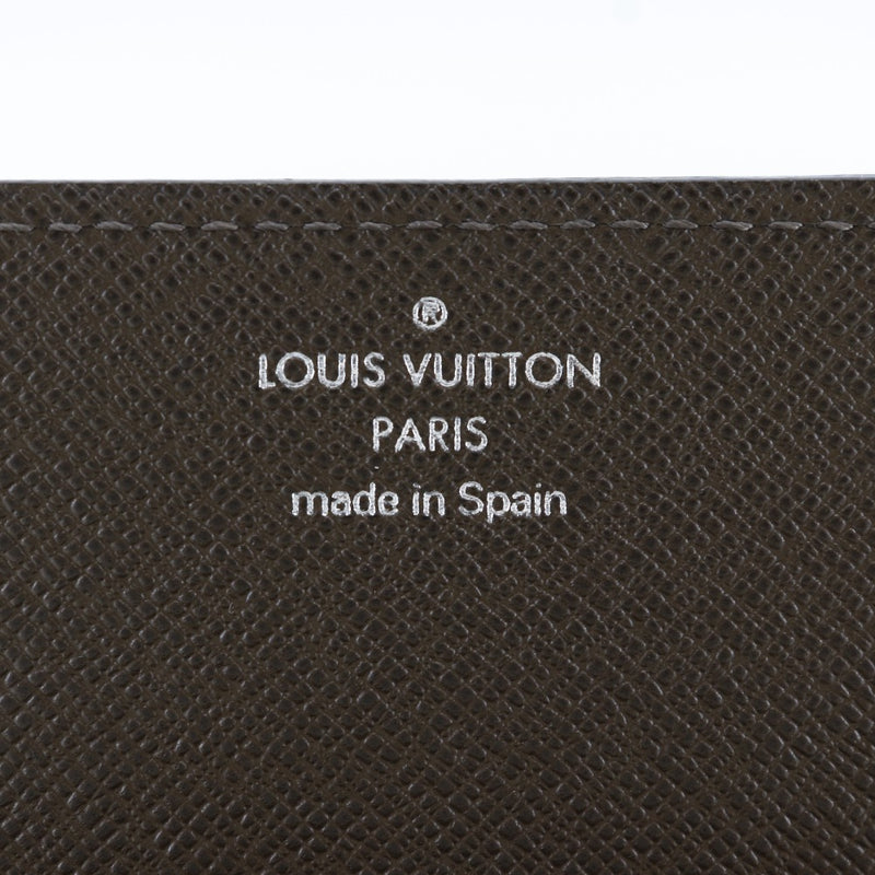 [Louis Vuitton]LOUIS VUITTON Titular de tarjetas de negocios Taiga CA1106 grabado para hombres abiertos a+rango