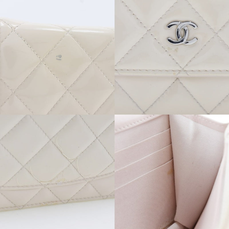 [Chanel] Chanel 
 Billetera de cadena larga billetera 
 Damas de la cadena de botones de botón de chapas de plato