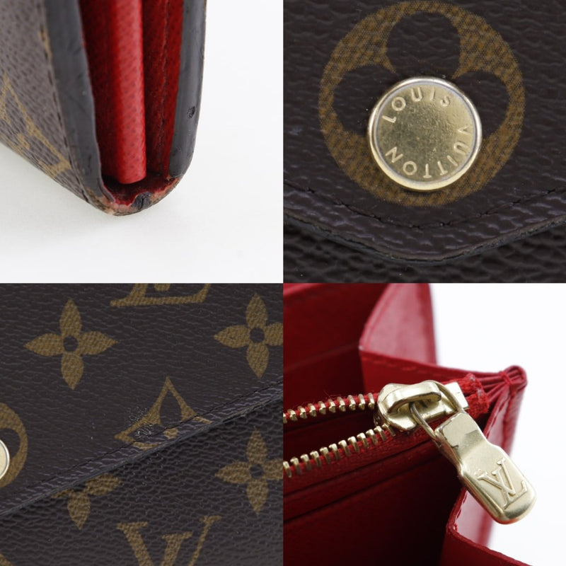 [Louis Vuitton] Louis Vuitton 
 Portofoyiller long wallet 
 M62236 Monogram Canvas Kokurico Snap button PorteFeiulle Sarah Ladies