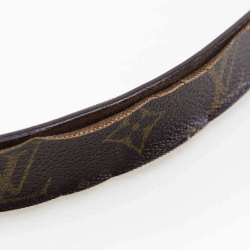 [Louis Vuitton] Louis Vuitton Santule Care Belt M6801 Monogram Canvas x Gold Placing LB1001 gravé Ceinture Carre Men's B-Rank