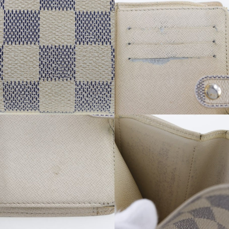 [Louis Vuitton] Louis Vuitton 
 Bi-fold wallet 
 Damier Zuru Canvas MI1038 engraved snap button ladies B-rank