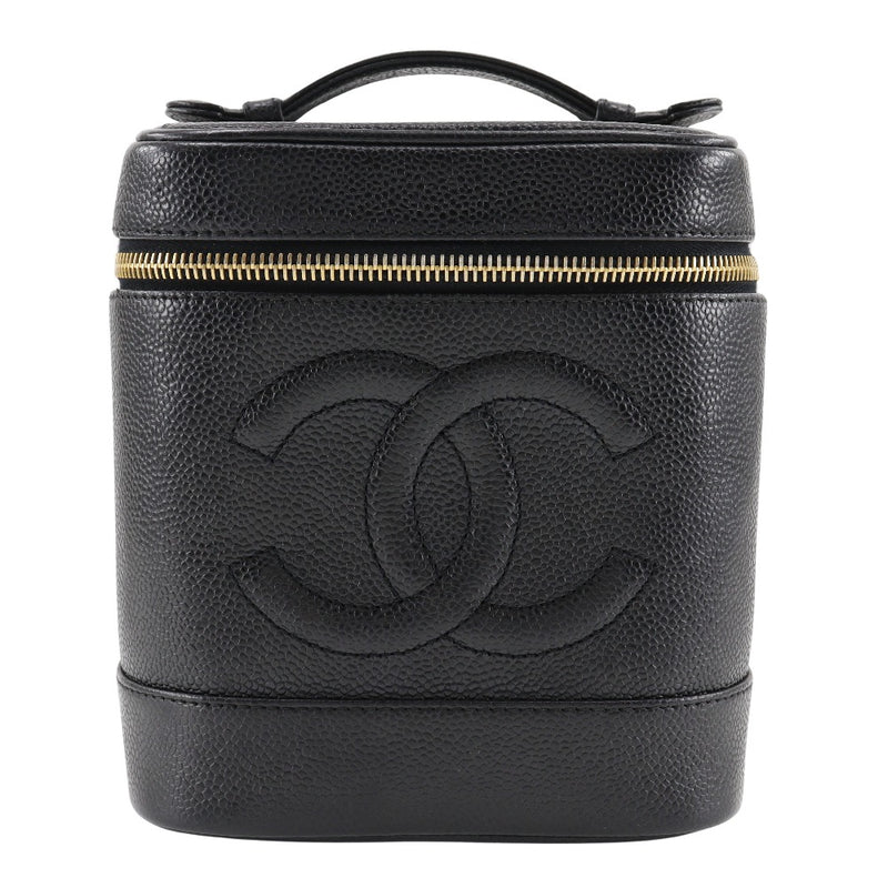[CHANEL] Chanel 
 Vanity handbag 
 Caviar Skin Handsage Fastener Vanity Ladies