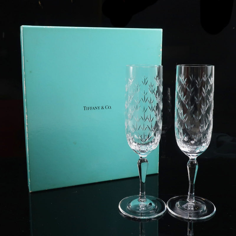[TIFFANY&Co.] Verres à champagne Tiffany Floret 2 pièces Vaisselle