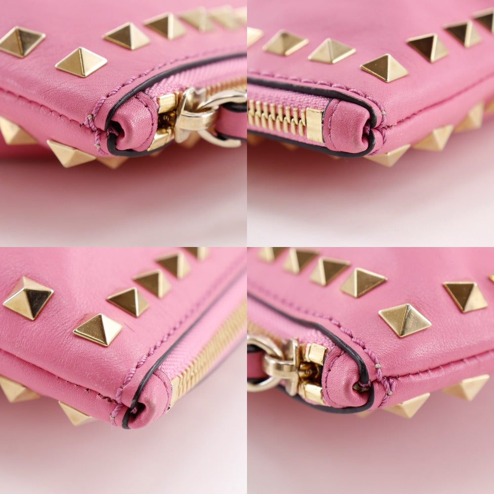 【プーさん】VALENTINO ビーズ装飾クラッチバッグ　限定未使用品 VALENTINO】ヴァレンティノ ロックスタッズ クラッチバッグ