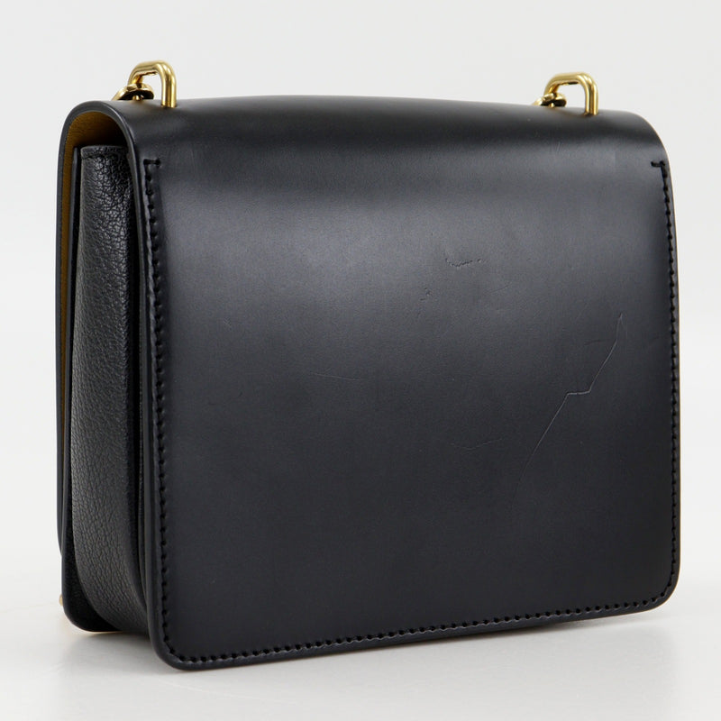 BURBERRY/Burberry(バーバリー) ショルダーバッグ Dリング ミディアム 8010350 黒 レザー Burberry Medium Black D-Ring Crossbody Bag