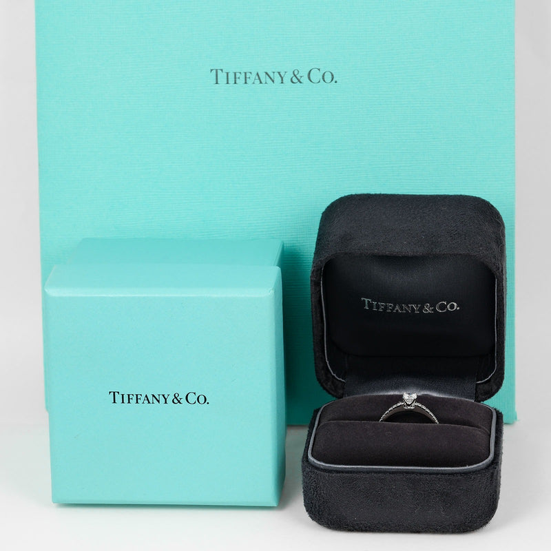 [TIFFANY & CO.] Tiffany 
 Novo Cushion Cut No. 15 Ring / Ring 
 0.32ct VS1/F/2EX/VG PT950 Platinum x Diamond about 3.81g NOVO CUSHION CUT Ladies A Rank