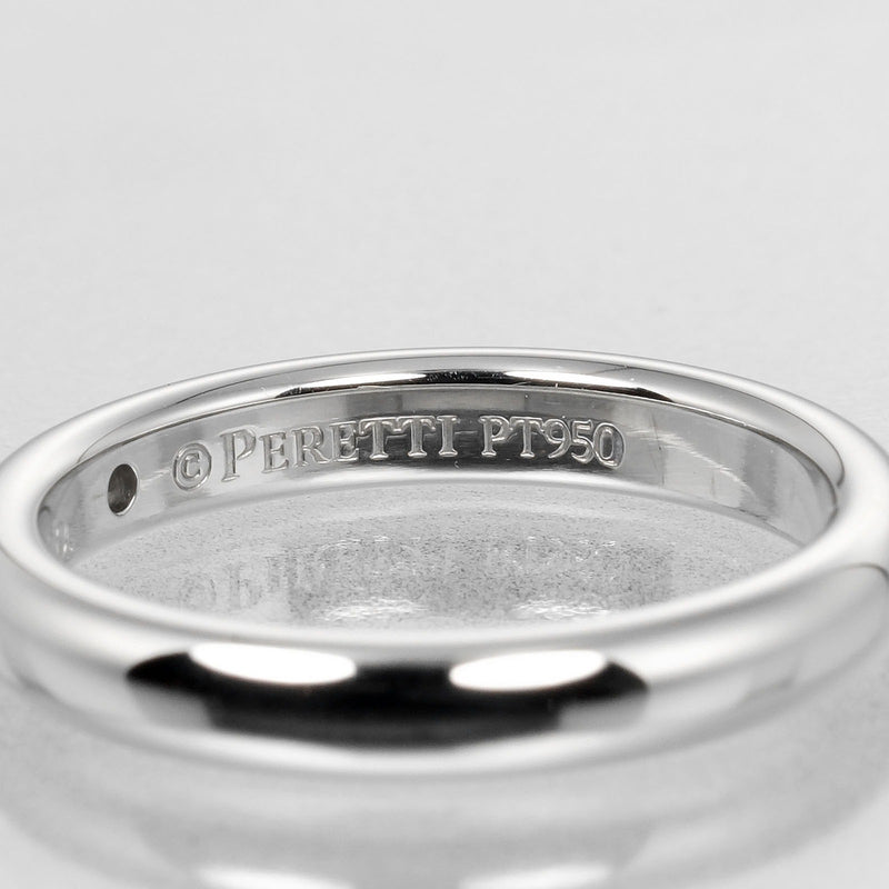 [TIFFANY & CO.] Tiffany 
 Stacking Band No. 7 Ring / Ring 
 PT950 Platinum x 1P Diamond about 4.76g Stacking Band Ladies A Rank