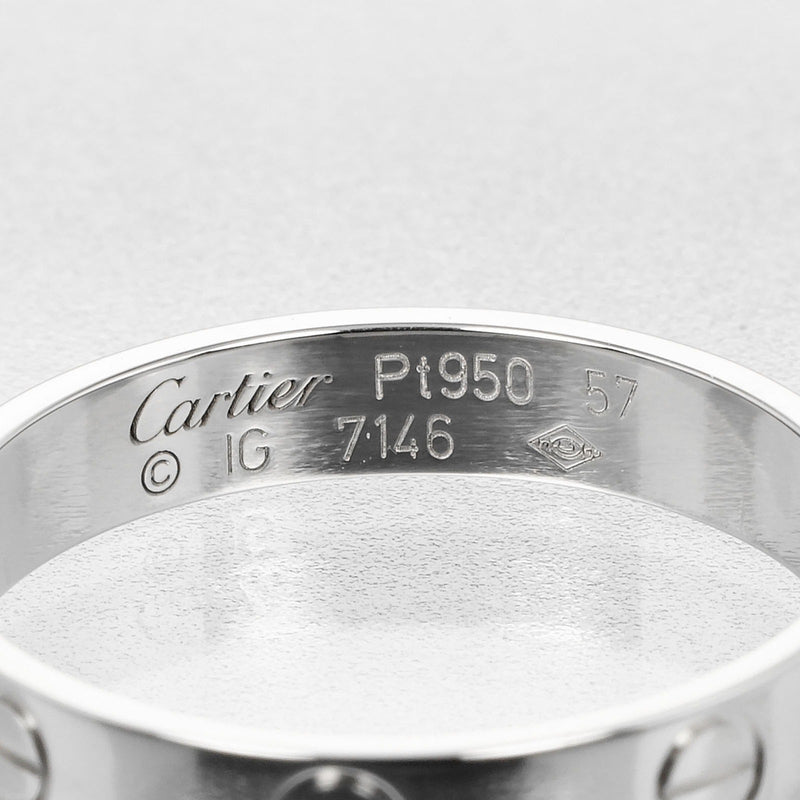【CARTIER】カルティエ
 ミニラブ ウェディング 16.5号 リング・指輪
 Pt950プラチナ 約4.45g mini love wedding メンズAランク