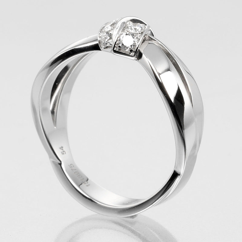 [Chaumet] Shome 
 Lian Ceduxion No. 13.5 Anillo / anillo 
 K18 Gold White X Diamond Aproximadamente 5.7 g Lian Seducion Damas A Rank