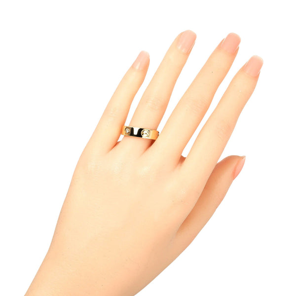 [Cartier] Cartier 
 Amor 15 anillo / anillo 
 K18 ORO AMARILLO × 3P Half Diamond Aproximadamente 8.67 g de amor damas un rango